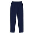 thumbnail image 1 of Ydojg Mens Hop Pants Casual Solid Color Lace Up Workout Pants With Pocket Navy L, 1 of 5