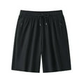 thumbnail image 1 of Mrzhqd Mens Shorts Casual Gym Workout Shorts Lightweight Athletic Training Running Hiking Jogger With Zipper Pockets Black 4Xl, 1 of 5