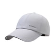 thumbnail image 1 of Mrzhqd Mens Summer Breathable Perforated Outdoor Sunblock Reflective Strip Quick Drying Visor Baseball Cap White, 1 of 4