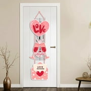 Mrzhqd Paper Valentine Day Themed Pink Love Hanging Party Decoration Door Hanging Valentines Day Decor