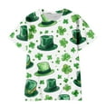 thumbnail image 1 of Mrzhqd Toddler Boys Clothes Tops Short Sleeve St. Patrick'S Day Prints T Shirt Tops Clothes For 5-6 Years, 1 of 3