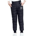 thumbnail image 1 of Mrzhqd Toddler Casual Pants Little Girls Boys Snow Pants Thick Winter Warm Lined Kids Pants Girl Activewear Clothes Snow Wear Outfits For 4-5 Years, 1 of 7