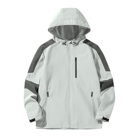 Ydojg Winter Coat for Toddler Boys Windproof Jacket For Children Lightweight Windproof Outdoor Sports Jacket For Children Grey Size 4-6 Years