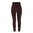 thumbnail image 1 of Ydojg Womens Leggings Fashion Solid Velvet Thermal Long Pants High Waist Sports Leggings Coffee, 1 of 4