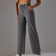 thumbnail image 1 of Ydojg Yoga Pants For Women Ladies Breathable High Waist Stretch Loose Casual Pocket Wide Leg Running Fitness Yoga Bottom Pants Xl, 1 of 8