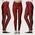 thumbnail image 1 of Ydojg Yoga Pants For Women Valentine'S Day Lovesy Stripes Print Leggings Skinny Pants For Yoga Running Pilates Gym Xl, 1 of 9