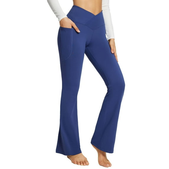 Mrzhqd Yoga Pants For Women Women Leggings High Waist Stretchy Yoga Workout Causal Trendy Pants With Pockets Xl