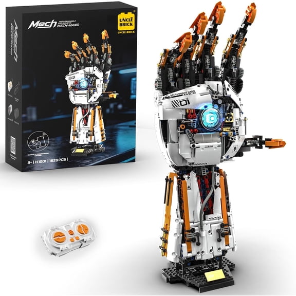 YeTribe Technical Robotic Hand Building Blocks Kit,Equipped with 4 Motors and Can Be Remotely Controlled,Set for Aged 8-14 and Aldult,Suitable As A Holiday Or Birthday Gift for Children(1622 PCS)