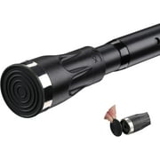 YeYeBest Black Shower Curtain Rods for Bathroom, No drill, Adjustable Bathroom Curtain Rod, Heavy Duty Tension Rod