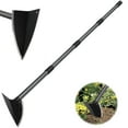 thumbnail image 1 of YeYeBest Hoe Garden Tool, 72'' Garden Hoe Triangle Gardening Hoe with Sharp Blade for Digging,Weeding,Cutting and Loosing Soil,Adjustable Length Metal Handle(5 FT), 1 of 7