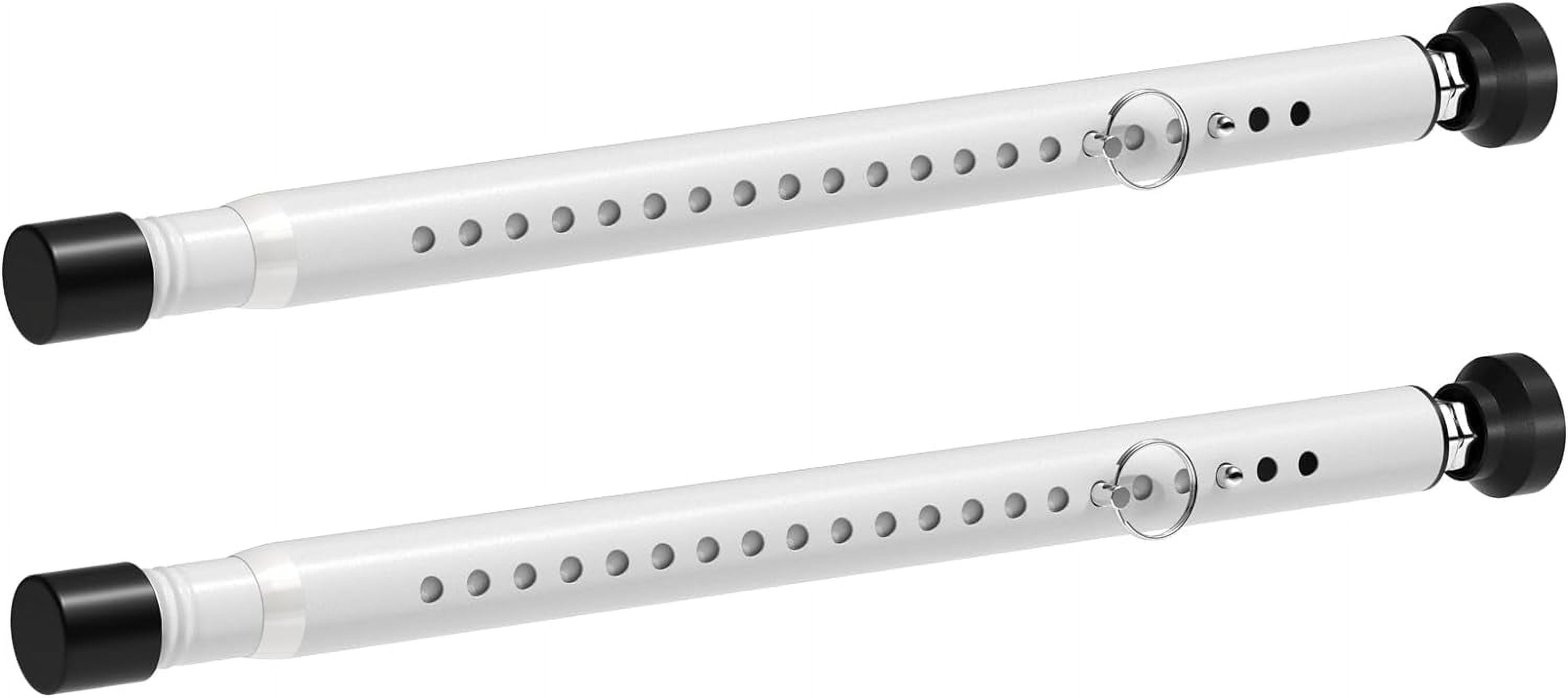 YeYeBest Sliding Door Security Bar Inside 2 Pack, Adjustable 18 to 51 Inch Window Security Bar Interior,  Matte White