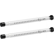 YeYeBest Sliding Door Security Bar Inside 2 Pack, Adjustable 18 to 51 Inch Window Security Bar Interior, Matte White