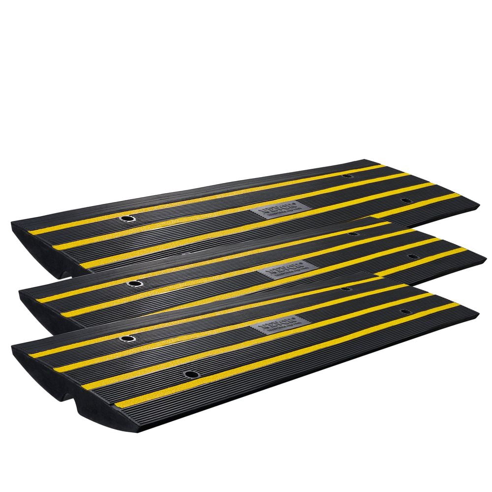 YeYu Curb Ramp, 3 Pack Rubber Driveway Ramps, Heavy Duty 33069 lbs ...