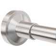 thumbnail image 1 of Shower Curtain Rod 32-47 Inch,Adjustable Spring Tension Stainless Steel Telescoping No Drill Rod for Bathroom,No Slip, No Rust,Brush Nickel, 1 of 10