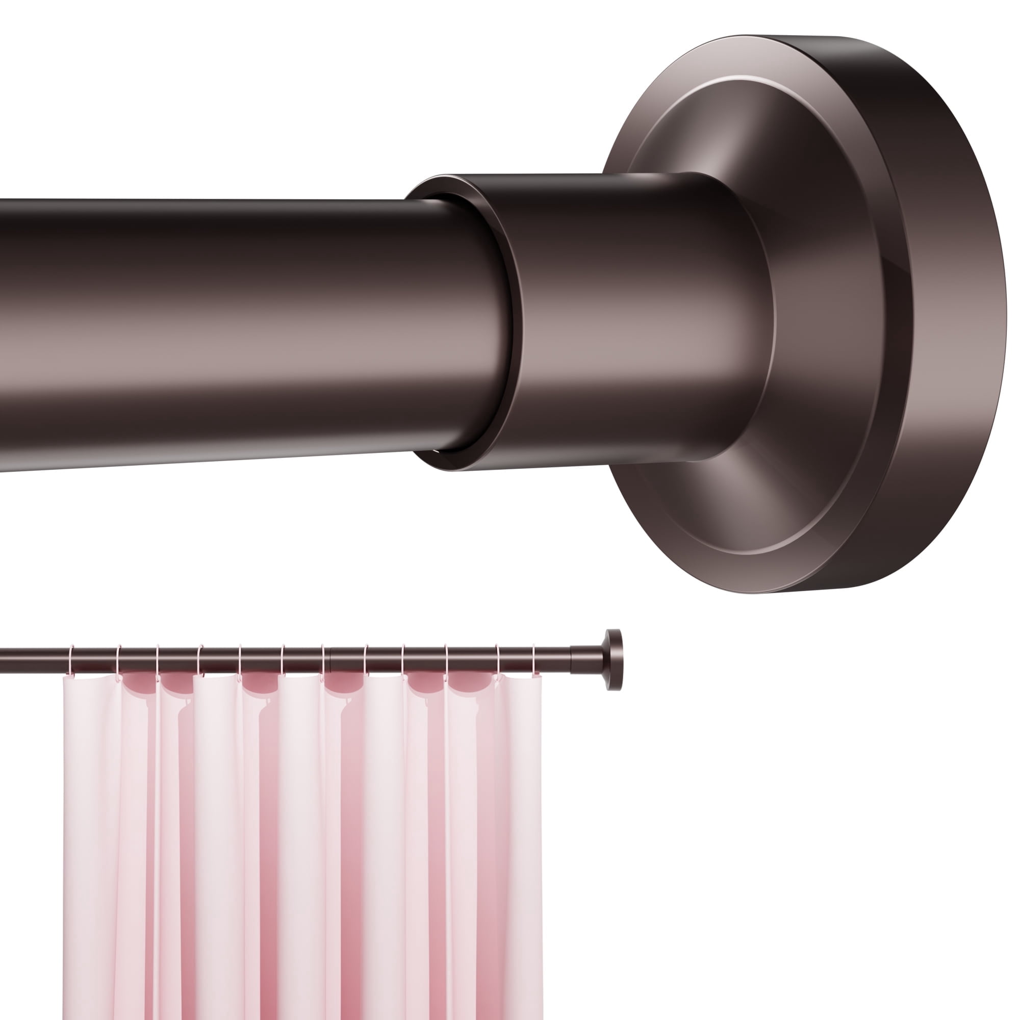 Spring Shower Rods Shower Curtain Rod 32-75 Inch,Adjustable Spring Tension Stainless Steel ...
