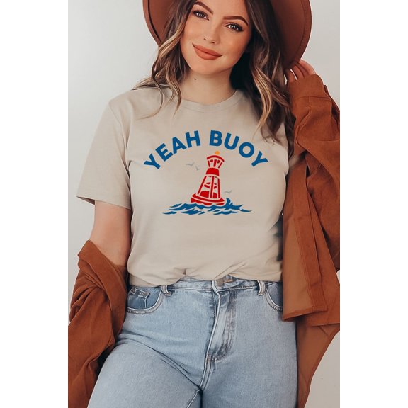 Yeah Buoy T-shirt, Summer Shirt, Ocean Tee, Beach Bum Top, Boating Shirt, School, Shirt, Boat Lover Tee, Summer Top, Women's Tee All Size S-5Xl
