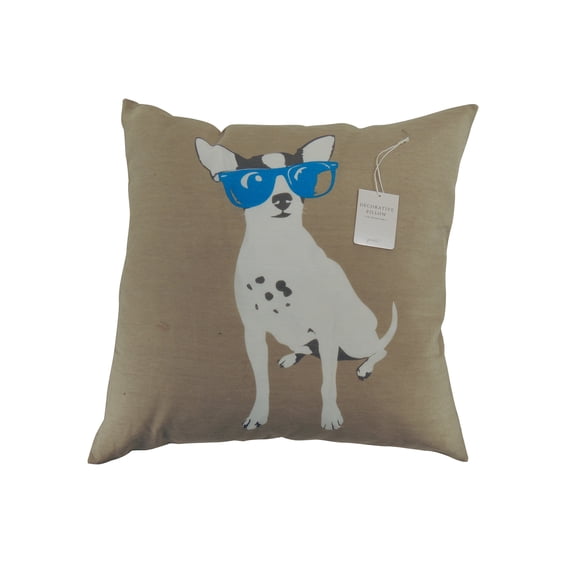 Yeah Dog with Sunglasses Decorative Pillow