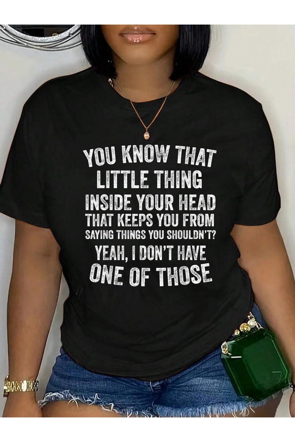 Yeah I Don’t Have One of Those Funny Sarcastic Humor Saying Relaxed Fit Classic Comfort Cotton T-Shirt Women's Men's Graphic Tee Crew Neck summer vacation Tops