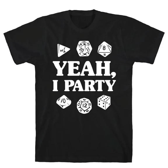 Yeah, I Party (Dungeons And Dragons) T-Shirt Funny T-Shirt Unisex S-5XL Hot Trending Shirt, Vintage Birthday Gift