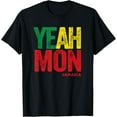 Yeah Mon Retro Jamaica Patois Slang Jamaican Souvenir Patwah TShirt