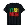 Yeah Mon Retro Jamaica Patois Slang Jamaican Souvenir Patwah TShirt