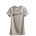 thumbnail image 1 of Yeah No Women's Fashion Relaxed T-Shirt Tee Heather Tan X-Large, 1 of 3