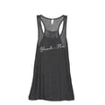 thumbnail image 1 of Yeah No Women's Fashion Sleeveless Flowy Racerback Workout Yoga Tank Top Charcoal Grey X-Large, 1 of 3