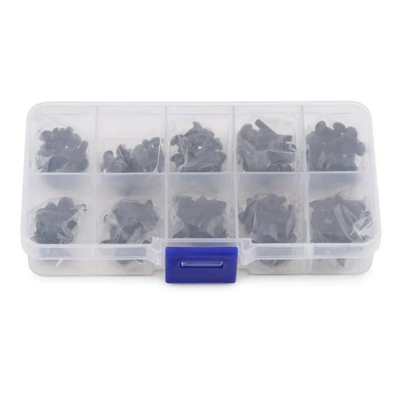Yeah Racing 3mm Carbon Steel Screw Set w/Case (200) (Flat Head/Button Head)