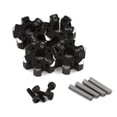 thumbnail image 1 of Yeah Racing Aluminum Clamping 12mm Hex (Black) (4) (6mm), 1 of 1