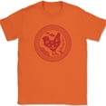 thumbnail image 1 of Yeah of the Rooster T-Shirt Chinese China Calendar 12 Years Zodiac Tee - Orange, S, 1 of 1