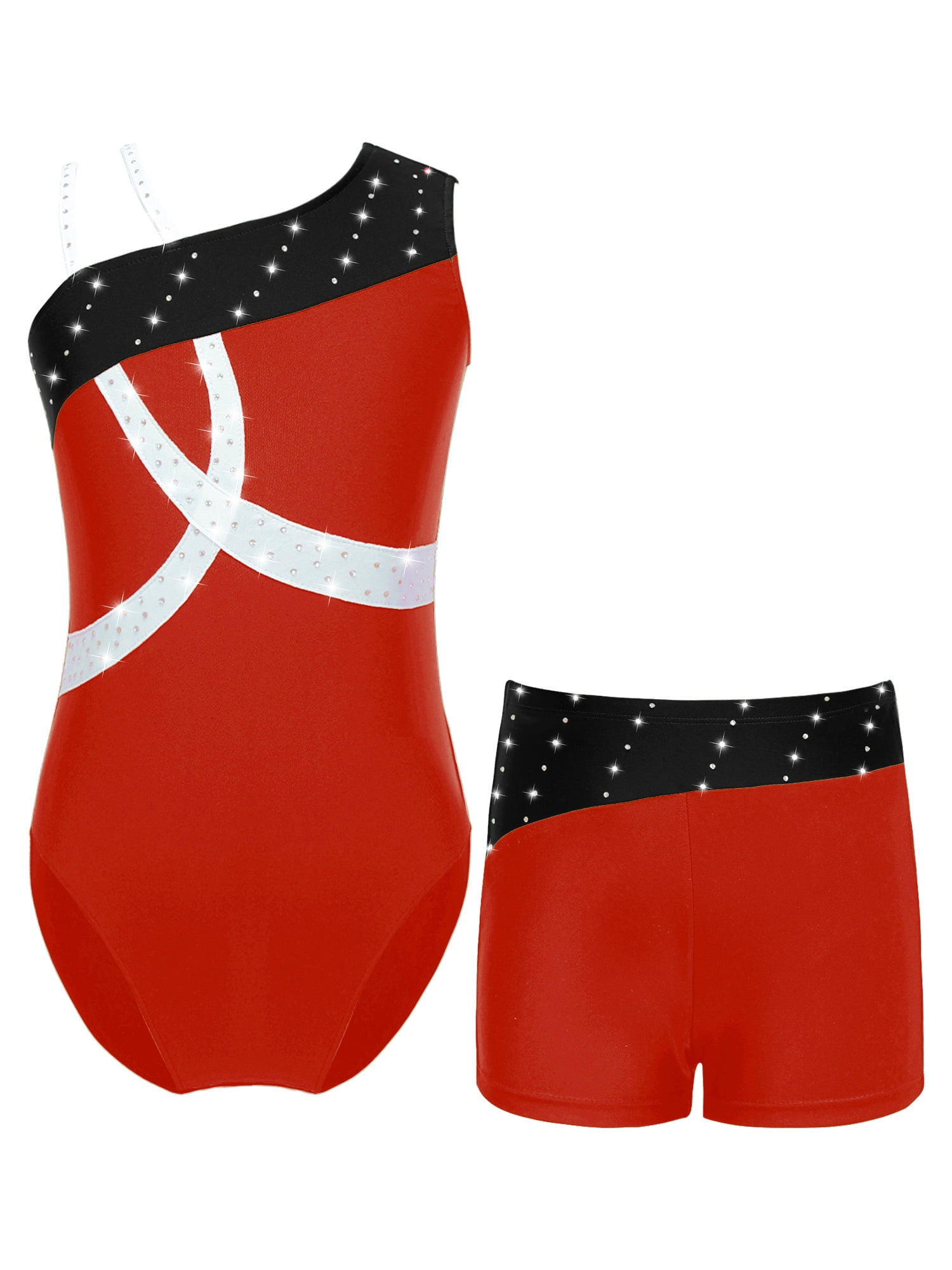 Yeahdor Girls Metallic Gymnastics Leotard Ballet Dance Unitard with