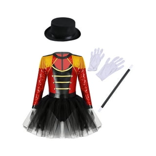 Halloween Adult Deluxe Ringmaster Couple Costume Circus Lion Tamer  Glamorous Ringleader Fancy Dress 