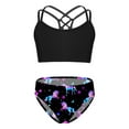 thumbnail image 1 of Yeahdor Kids Girls Tankini Swimwear Sleeveless Strappy Back Crop Top with Briefs Swimsuit for Beach Pool Swimming Night Pegasus 12, 1 of 6