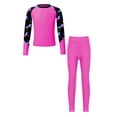 thumbnail image 1 of Yeahdor Kids Girls UPF 50 Rash Guard Swimwear Full Cover Swimsuit Long Sleeve Swim Shirts with Pants Set Hot Pink 10, 1 of 7
