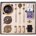 thumbnail image 1 of Yeahii Pure Copper Incense Burner Kit Tool Incense Road Starter 1 Set Tools Supplies for Sandalwood Powder Incense Seal Tools, 1 of 2