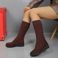 thumbnail image 1 of Yeahitch Boots for Women Knee High Breathable Women's Boots Knitted Stretch Sock Boots Tall Boots, 1 of 8