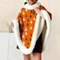 thumbnail image 1 of Yeahitch Womens Shawls Christmas Tree Print Comfy Cozy Plush Fleece Fall Winter Warm Womens Tops Cozy Fluffy Fleece Shawl Cape, 1 of 6
