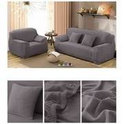 Yeahmart Stretch Elastic Polyester Sofa Slipcover, Gray