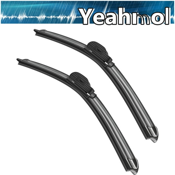 Yeahmol 24"+22" Windshield Wiper Blades Compatible with EAGLE TALON 1995 1998 Hybrid Wiper Blades J Hook (Pack of 2), Y28L6V4E