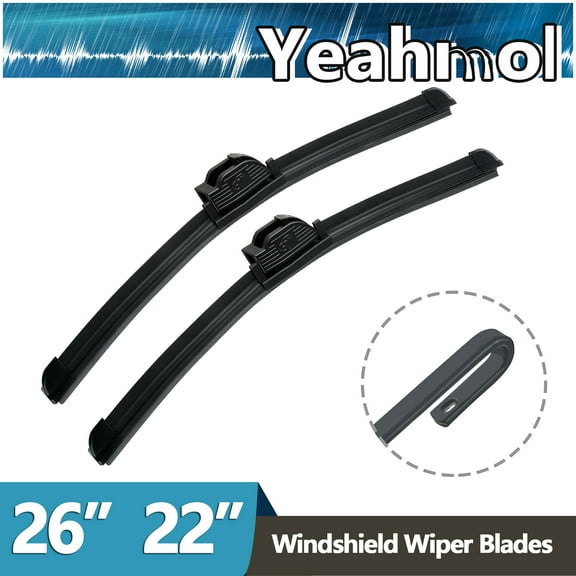 Yeahmol 26"+22" Car Front Windshield Wiper Blades Fit For Acura CSX 2006-2009 2PCS