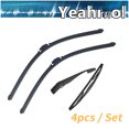 thumbnail image 1 of Yeahmol 28"+14"+12"+10" Windshield Wiper Blades, Front Rear Wiper Blades And Rear Wiper Arm Fit For Toyota Corolla 2025-2020 Hatchback, (Set of 4), Y29Y1H3B, 1 of 3