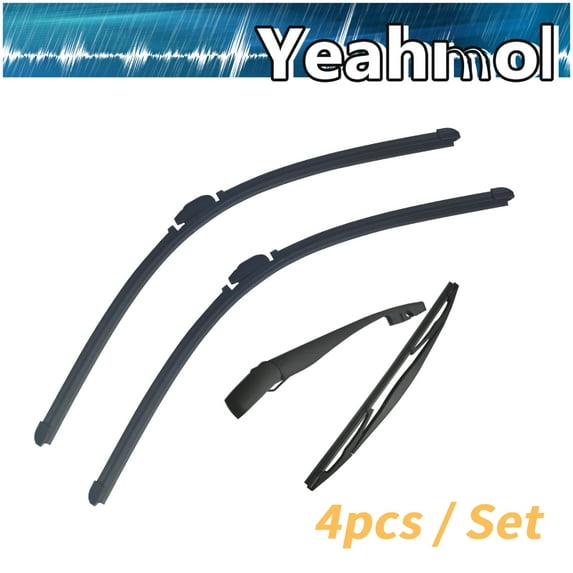 Yeahmol 28"+14"+12"+10" Windshield Wiper Blades, Front Rear Wiper Blades And Rear Wiper Arm Fit For Toyota Corolla 2025-2020 Hatchback, (Set of 4), Y29Y1H3B