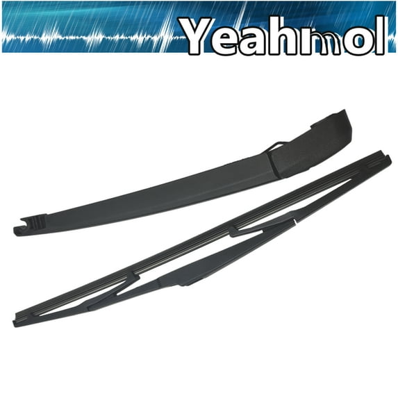 Yeahmol 2PCS Wiper Blade + Arm Fit For Mazda 3 2010-2013, 14"+12", repacement for Rear Windshield Wiper & Arm , Y23G6X6S