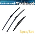 thumbnail image 1 of Yeahmol 3Pcs Windshield Wiper Blades Compatible with Buick Enclave 2018-2023, Front and Rear Windshield Wipers 24"+20"+10" (Pack of 3), Y24Y0I5B, 1 of 5