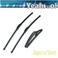 thumbnail image 1 of Yeahmol 3pcs Front & Rear Windshiled Wiper Blades Fit For Jeep Grand Cherokee 2022, 26" 20" 11A, Universal J U Style for Front and Rear Window, Pack of 3, Y22A139S, 1 of 8