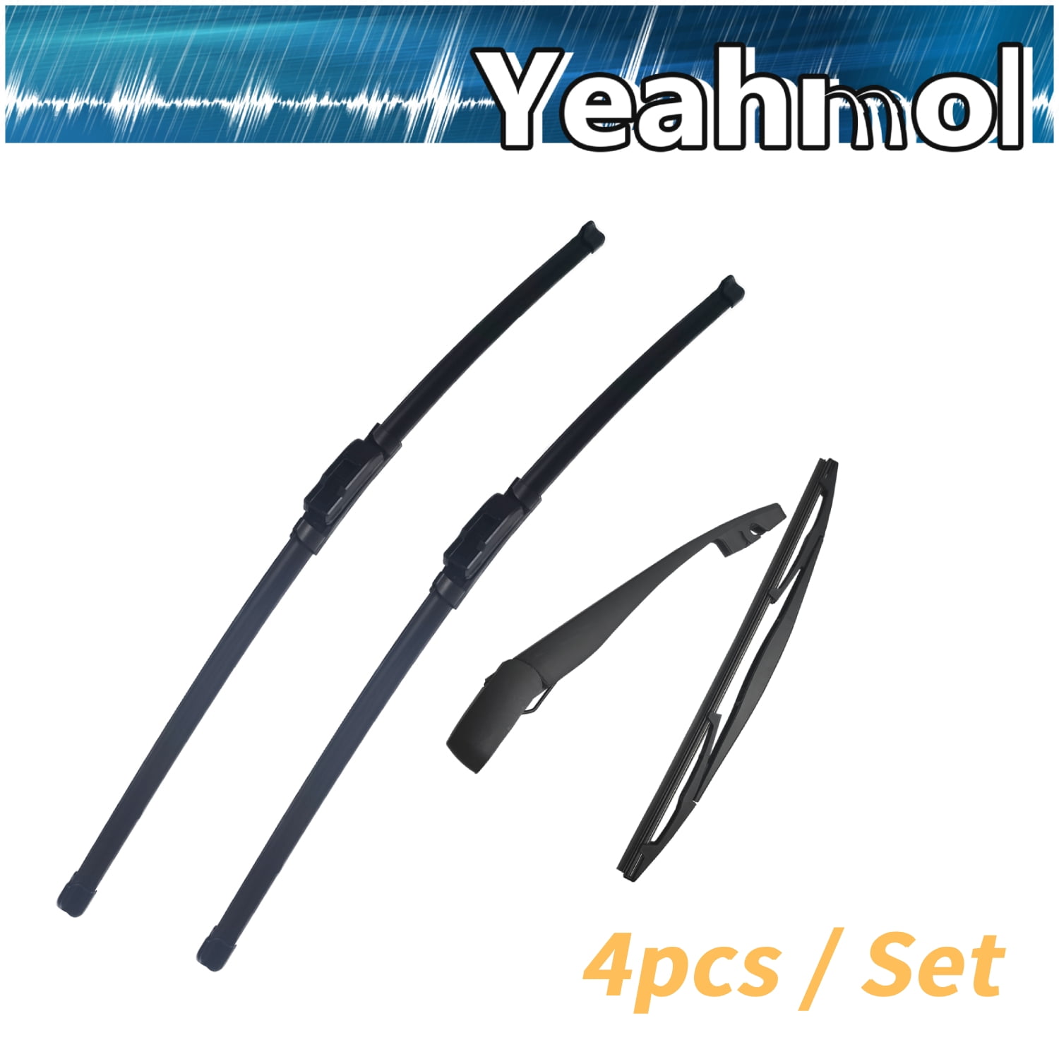 Yeahmol Fit For Subaru Forester 2022-2019, 26"+17"+14"+12" replacement for Windshield Wiper Blades and Rear Wiper with Arm Y21J4W4S