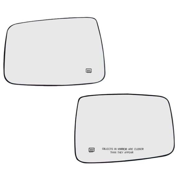 Yeahmol Heated Driver Left & Passenger Right Side Mirror Glass Compatible with 2010 Dodge Ram 1500 2500 68079363AA(Left) 68079362AA(Right) ,Y06U9Z9W