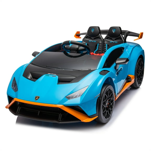Yeahumalia 24V Battery Powered Ride-On Car with Remote Control, Electric Vehicle for Kids Ages 3-8, Blue