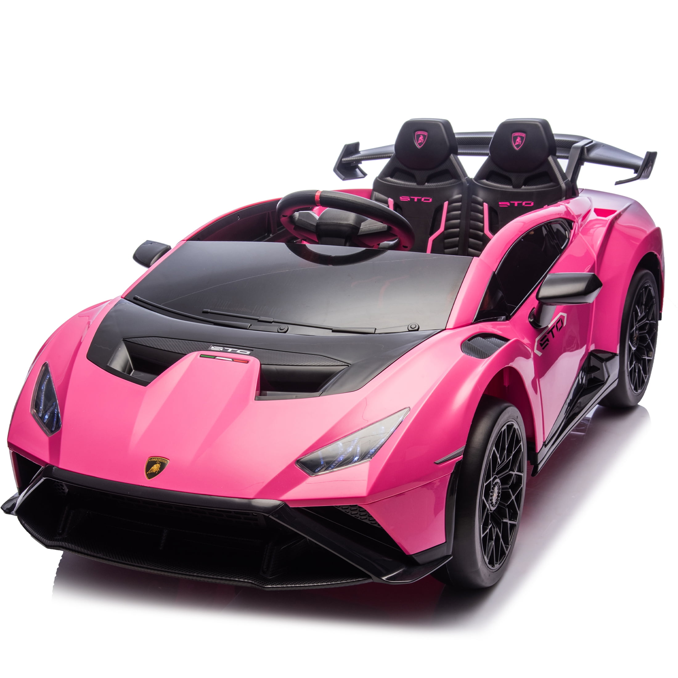 Bouncy Castles For Kids HONEY JOY Pink Ride On Car, Jaguar F-Type