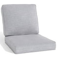 thumbnail image 1 of Yeahumalia Outdoor Patio Chair Deep Seat Cushions 23'' x 24'' with Removable Cover, Water and Fade Resistant, Light Grey, 1 of 7